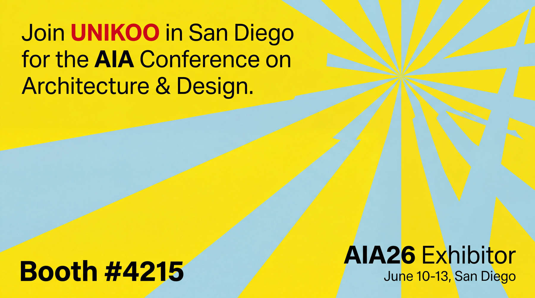 Unikoo Is Exhibiting at AIA26 in San Diego: What Architects and Designers Need to See
