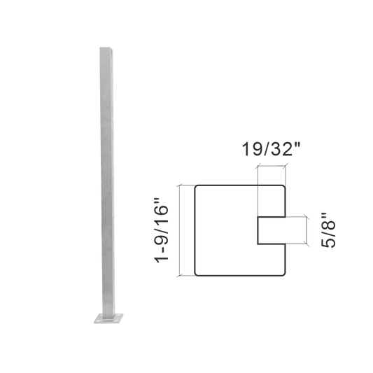 44 1/4 in END POST (CNR02PT-44 1/4)