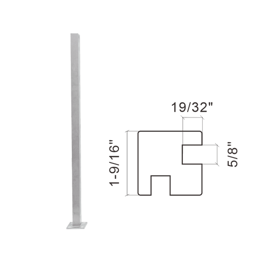 44 1/4 in 90 DEGREE CORNER POST(CNR03PT-44 1/4)