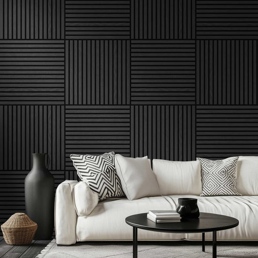 Wooden Slat Wall Panel 23-5/8inH X 23-5/8inW (4PCS/PK)