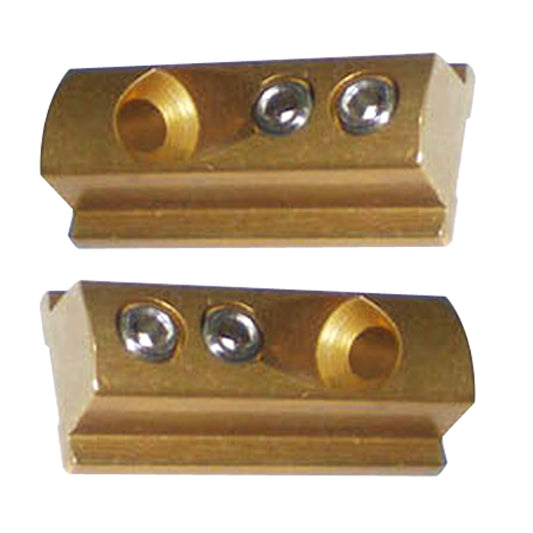BRASS WALL MOUNTING BRACKETS FOR THE GRAND SERIES HEADER KIT - PAIR(GND-CT01)