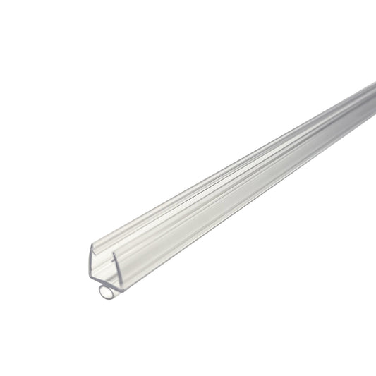PLASTIC SEAL - SWING DOOR SNAP ON TRANSLUCENT VINYL BULB SEAL FOR BOTH HINGE AND STRIKE JAMBS - 96“(P-INOUT-96)