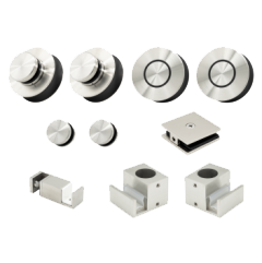 UKS04 SLIDING DOOR FIXED HARDWARE KIT W/ 1 CLIP (UKS04KDF1)