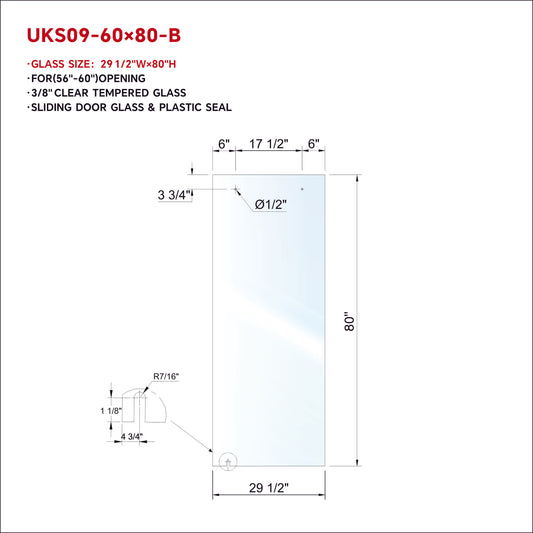 UKS09 FIXED PANEL WITH ENDURO SHIELD COATING ON BOTH SIDES