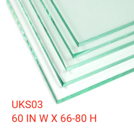 UKS03 CRISTAL PARA PUERTA CORREDERA (A+B) CON RECUBRIMIENTO SHILED ENDURO EN AMBAS CARAS