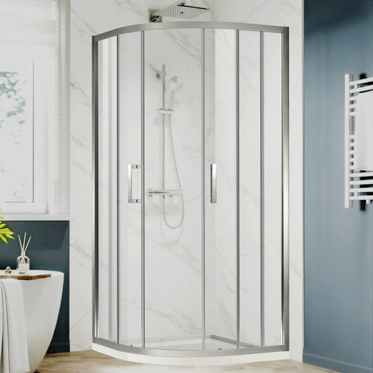 Unikoo UK-F Square Corner Shower Enclosure dimension diagram for multi-unit projects