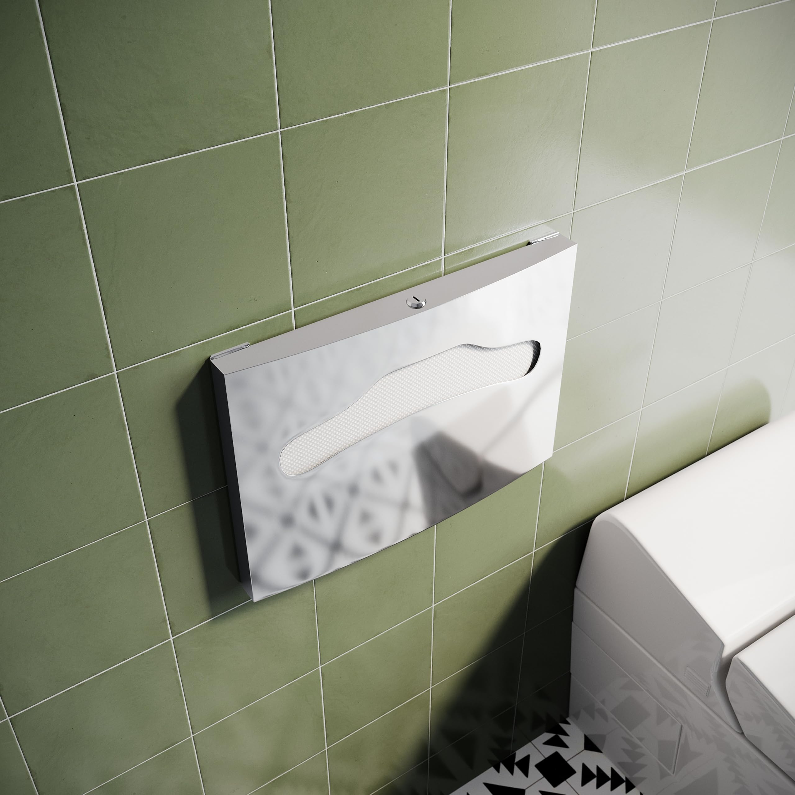 UNIKOO WALL MOUNT SANITARY TOILET SEAT COVER DISPENSER