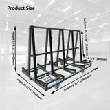Unikoo Heavy Duty Drywall Cart, Glass Panel Dolly Handling Plywood Sheetrock Glass and Windows Service Cart