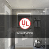 LED Backlit Bathroom Vanity Mirror with Dual Lighting, Anti-Fog, 3-Color Dimmable CRI90+, Memory Function, and Shatter-Proof Glass