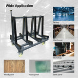 Unikoo Heavy Duty Drywall Cart, Glass Panel Dolly Handling Plywood Sheetrock Glass and Windows Service Cart