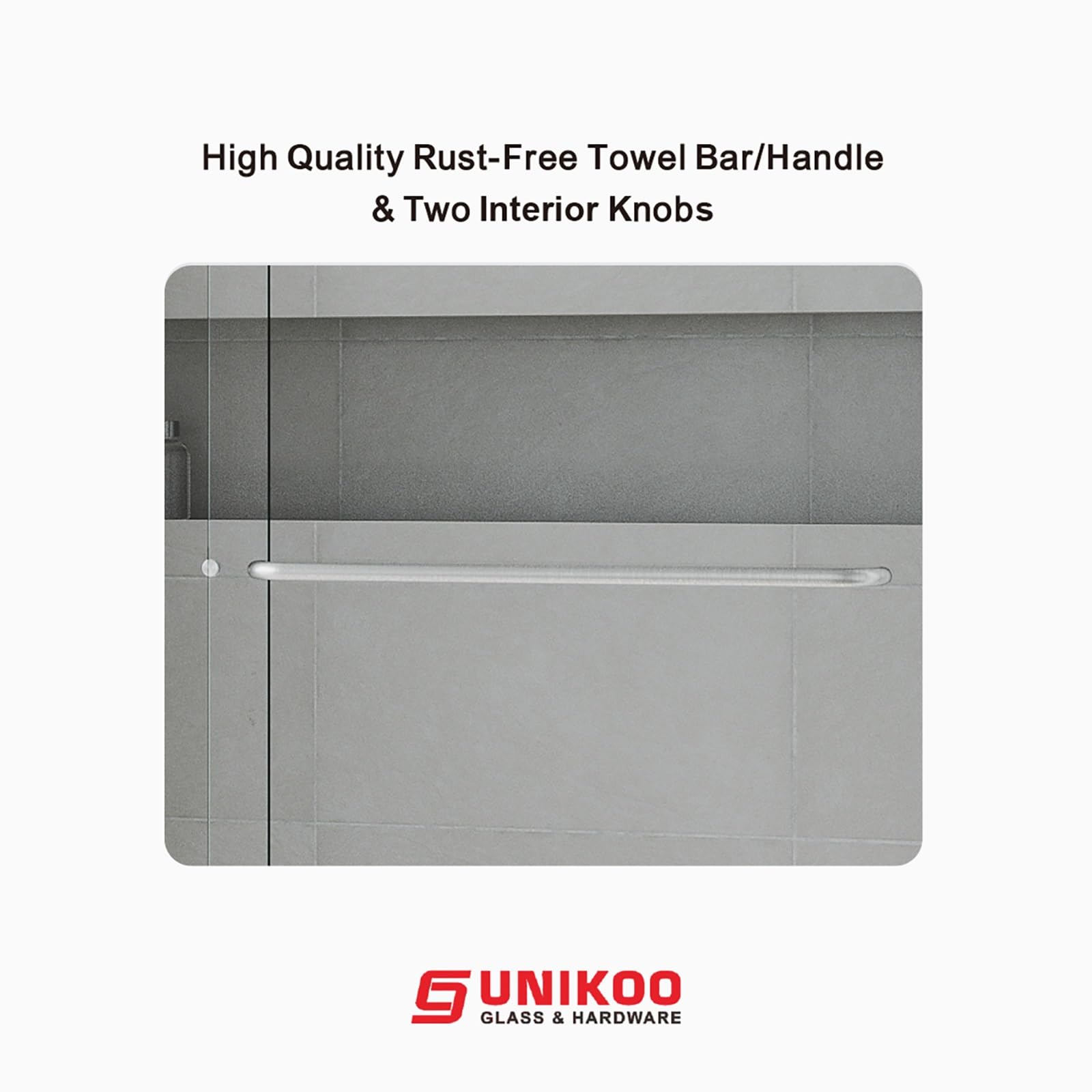 Puerta de ducha corredera doble con marco UKD07 y protección Enduro Shield