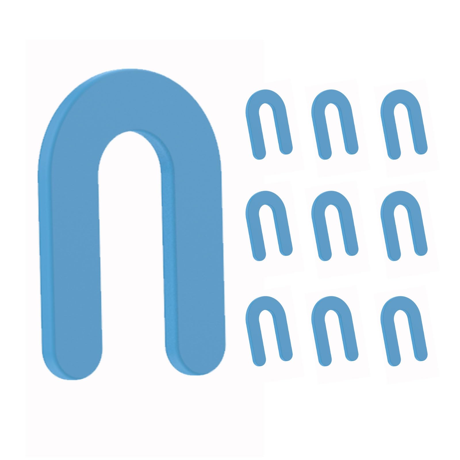 Unikoo Plastic Horseshoe Shims, High-Impact Styrene, Rust-Resistant Leveling Shims for Construction, Windows, Doors