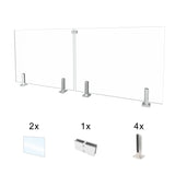 CLG-97 Glass Panel, 101x44cm, 2-Piece Set
