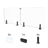 CLG-97 Glass Panel, 101x44cm, 2-Piece Set