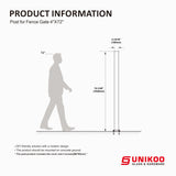 UNIKOO 1 panel de valla de privacidad de aluminio para protección contra el viento