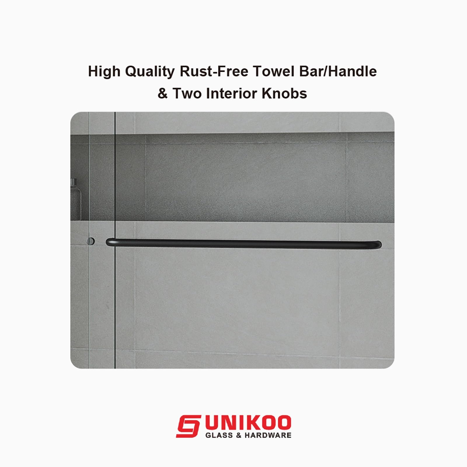 Puerta de ducha corredera doble con marco UKD07 y protección Enduro Shield