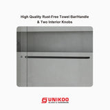 Puerta de ducha corredera doble con marco UKD07 y protección Enduro Shield