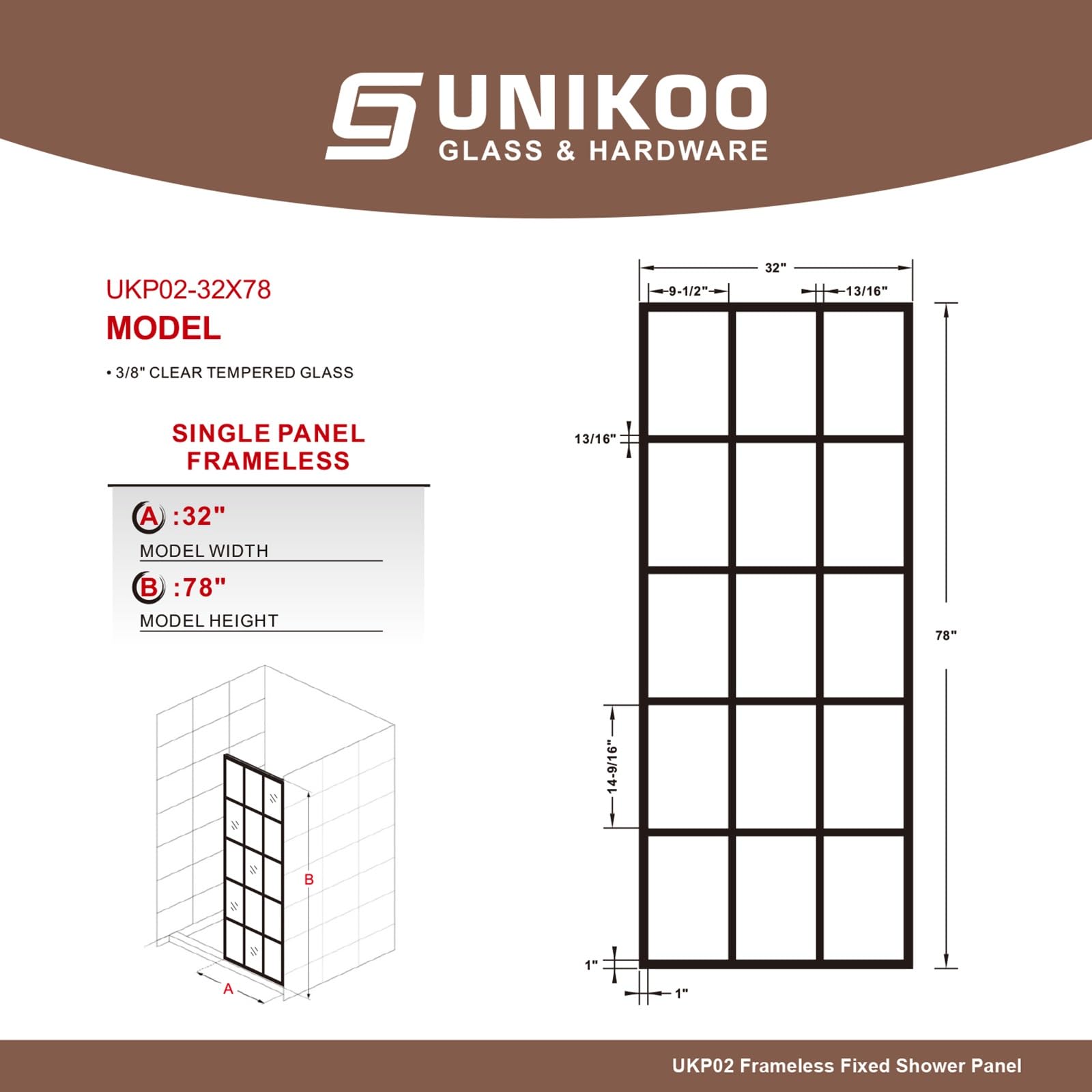 UKD06 Double Sliding Door Framed Shower Door with Enduro Shield
