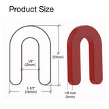 Unikoo Plastic Horseshoe Shims, High-Impact Styrene, Rust-Resistant Leveling Shims for Construction, Windows, Doors