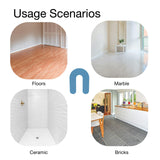 Unikoo Plastic Horseshoe Shims, High-Impact Styrene, Rust-Resistant Leveling Shims for Construction, Windows, Doors