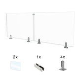 CRG-115 Glass Panel, 118x44cm, 2-Piece Set