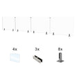 CRG-194 Glass Panel, 197x44cm, 4-Piece Set