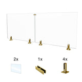 CRG-115 Glass Panel, 118x44cm, 2-Piece Set