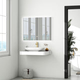 LED Backlit Bathroom Vanity Mirror with Dual Lighting, Anti-Fog, 3-Color Dimmable CRI90+, Memory Function, and Shatter-Proof Glass