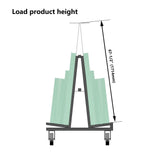 Unikoo Heavy Duty Drywall Cart, Glass Panel Dolly Handling Plywood Sheetrock Glass and Windows Service Cart