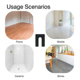 Unikoo Plastic Horseshoe Shims, High-Impact Styrene, Rust-Resistant Leveling Shims for Construction, Windows, Doors