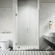 45-1/8 in. to 49 in. W X 80 in. H Frameless Hinged Shower Door with EnduroShield 3/8 in. Clear Glass - 26/28in. Door Panel