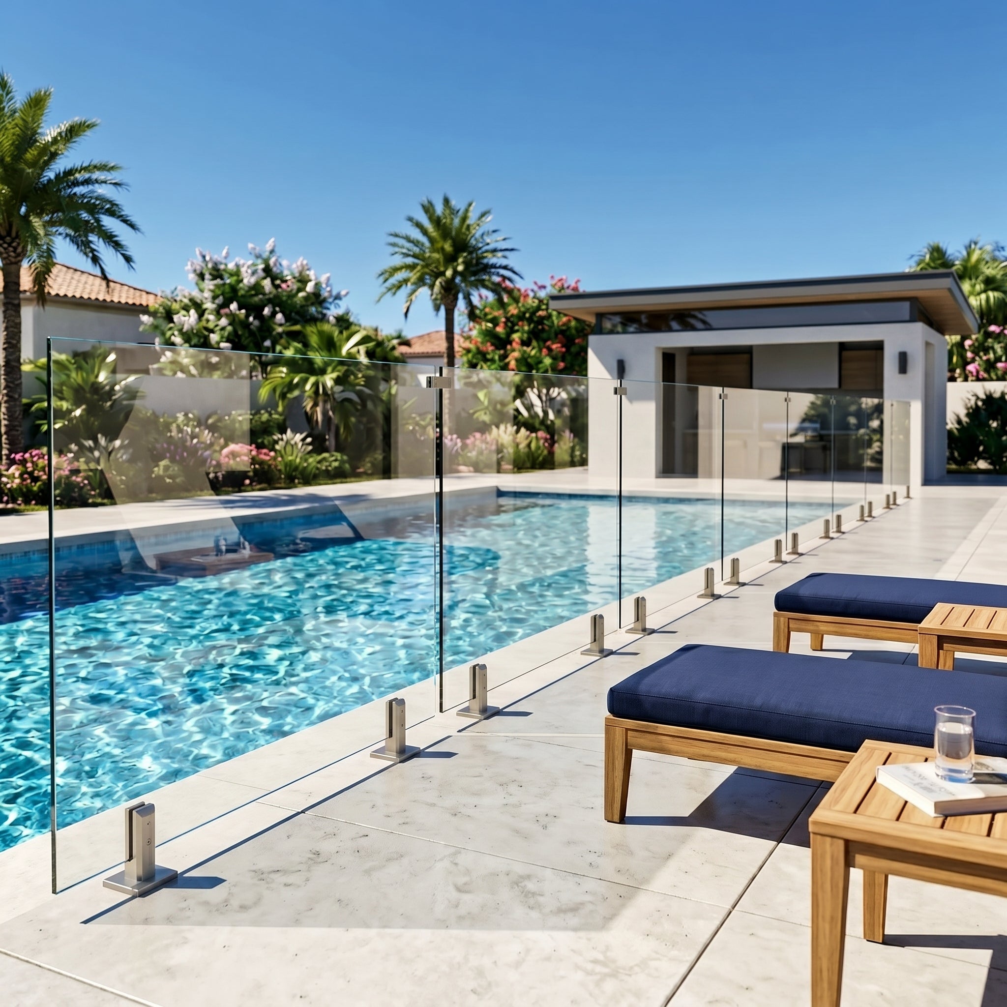 CRG-194 Glass Panel, 197x44cm, 4-Piece Set