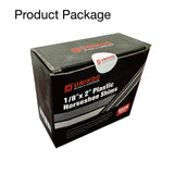 Unikoo Plastic Horseshoe Shims, High-Impact Styrene, Rust-Resistant Leveling Shims for Construction, Windows, Doors