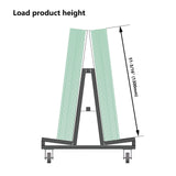 Unikoo Heavy Duty Drywall Cart, Glass Panel Dolly Handling Plywood Sheetrock Glass and Windows Service Cart