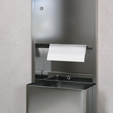 Unikoo Recessed Paper Towel Dispenser with Wall Trash Can, 13.75 x 8.06 x 47.25 Stainless Steel