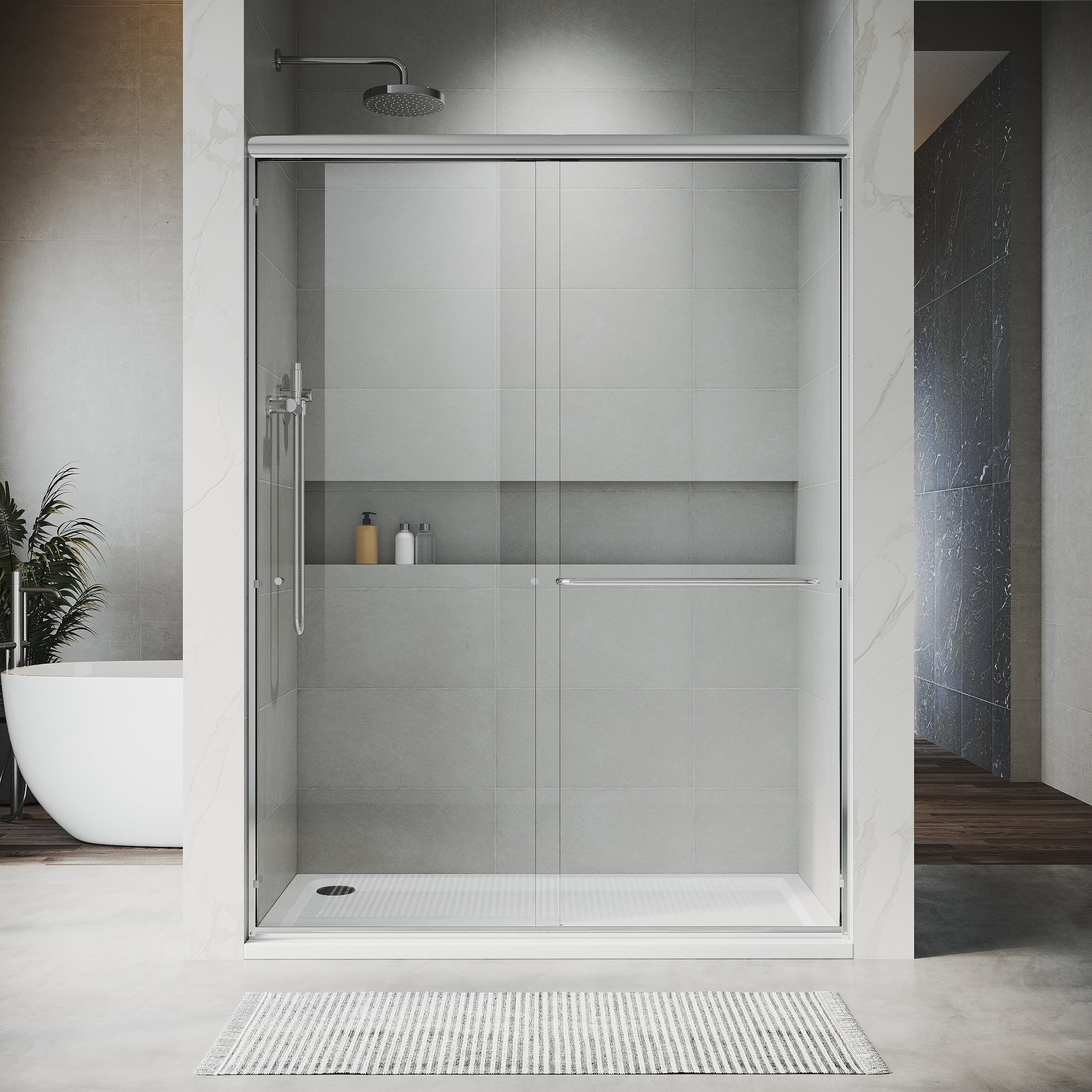 UKD07 60' x 72', DOBLE CORREDIZA, VIDRIO TRANSPARENTE DE 1/4'