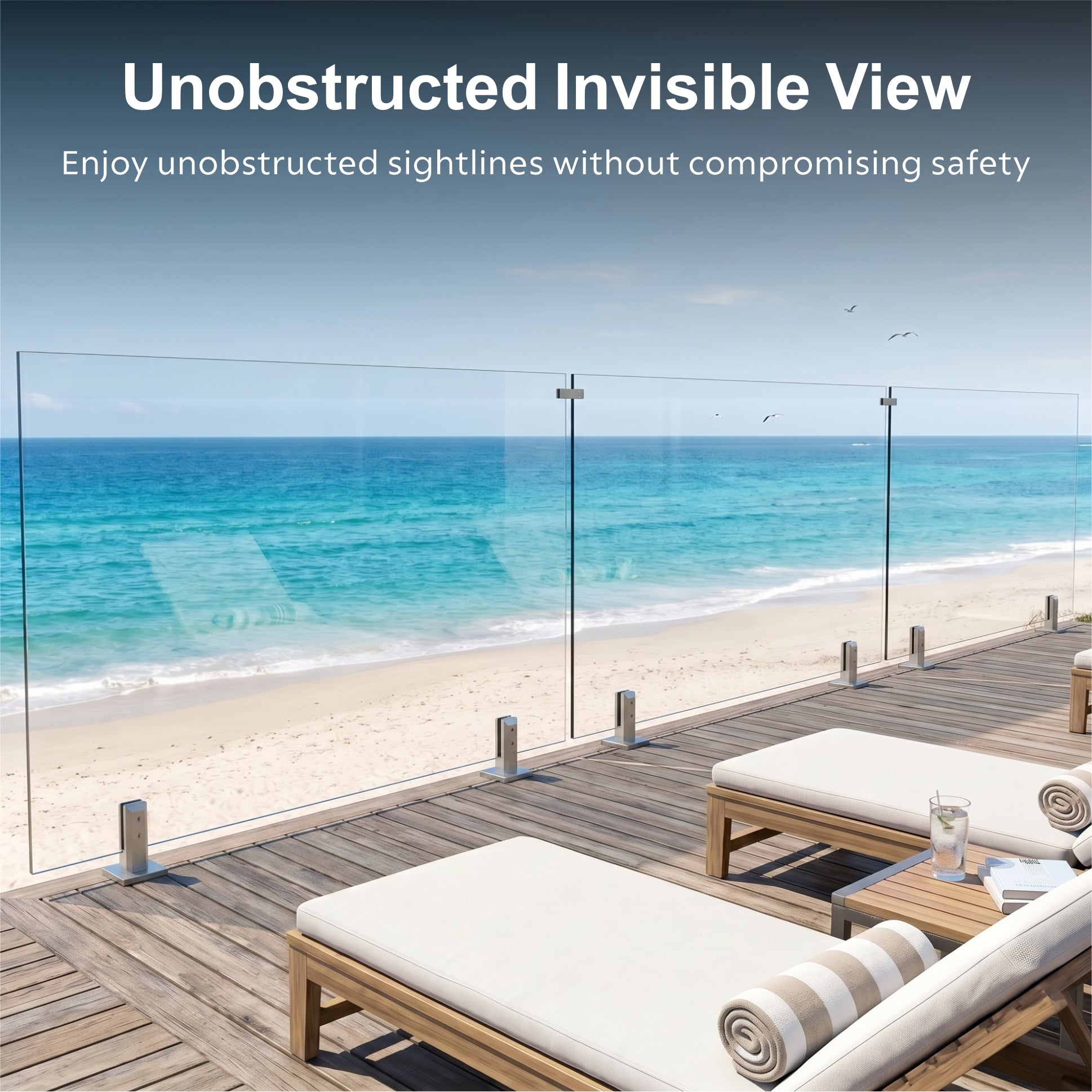 CRG-194 Glass Panel, 197x44cm, 4-Piece Set