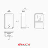 UNIKOO Wall Mount SOAP Dispenser