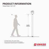UNIKOO 1 panel de valla de privacidad de aluminio para protección contra el viento