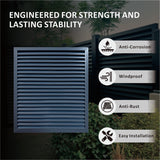 ALUMINUM ASSEMBLED LOUVER FENCE 72in X 72in