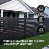 ALUMINUM ASSEMBLED SLAT FENCE 72inX72in
