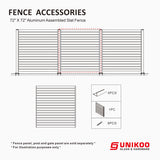 ALUMINUM ASSEMBLED SLAT FENCE 72inX72in