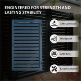 ALUMINUM SLAT SWING GATE 48inX72in