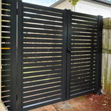 ALUMINUM SLAT SWING GATE 48inX72in