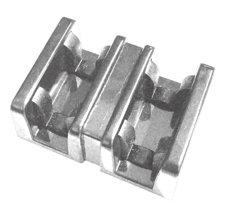 ALUMINUM RUBBER CUSHIONS, 6/BAG