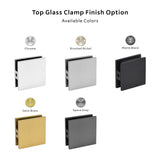 31 in W x 80 in. H Frameless Fixed Shower Glass Panel with 3/8 in. Clear Tempered Glass