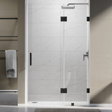 UKH07B3D 46-47 in. W x 80 in. H Frameless  Glass-to-Glass Hinged Swing Shower Door  with 3/8 in. SGCC Certified Tempered Glass