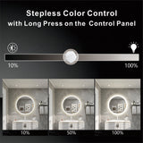 32 in. W x 32 in. H Round Frameless Anti-Fog Wall-Mounted LED Backlit Light Bathroom Vanity Mirror