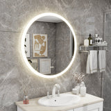 32 in. W x 32 in. H Round Frameless Anti-Fog Wall-Mounted LED Backlit Light Bathroom Vanity Mirror