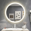 32 in. W x 32 in. H Round Frameless Anti-Fog Wall-Mounted LED Backlit Light Bathroom Vanity Mirror